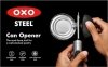 Oxo-otwieracz do Puszek Stalowy, Czarny, Stl